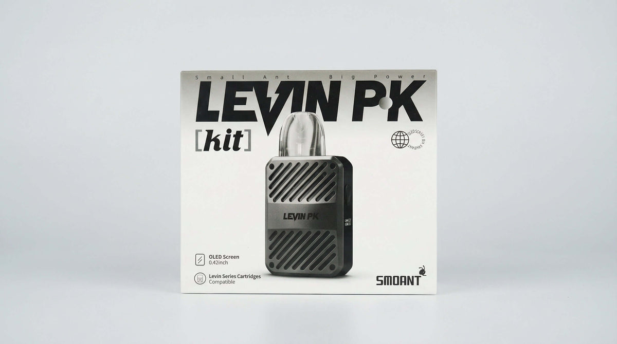 LEVIN PK Refillable Vape Pod System with 3ml capacity and 1000mAh battery, featuring a sleek design for easy use.