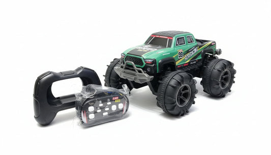4WD amphibious remote control car driving on water and rough terrain with large off-road wheels