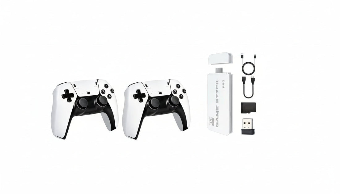 Retro Gaming Console: 20,000+ classic games, 23 emulators, 4K/1080P HDMI, 2 wireless controllers, plug & play fun for all ages.