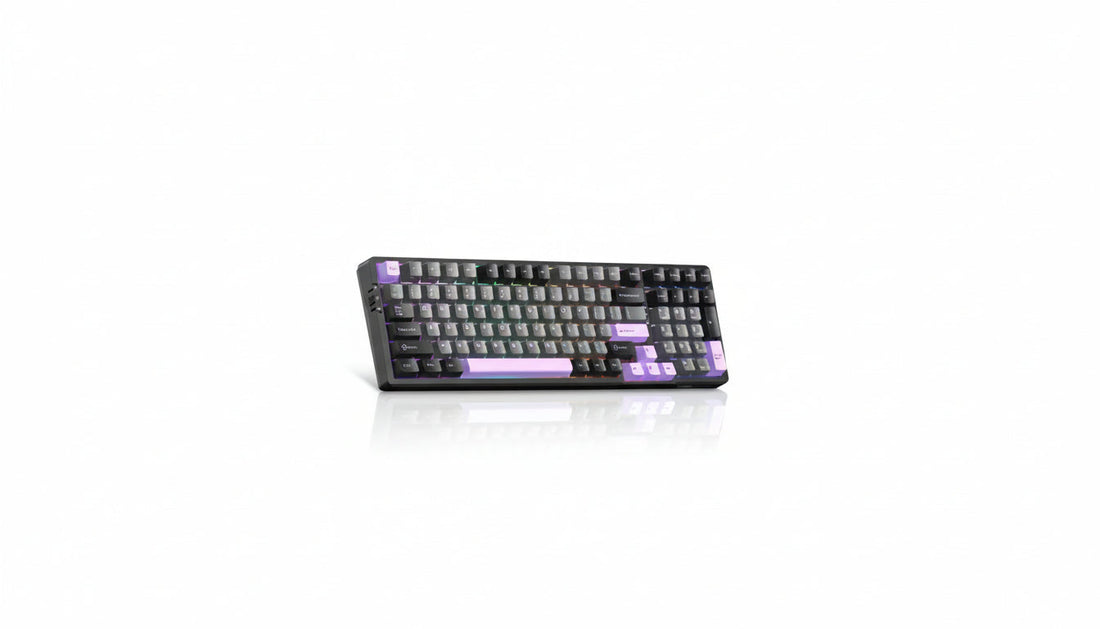 Flexible, quiet, and customizable keyboard for work, gaming, and multitasking across devices