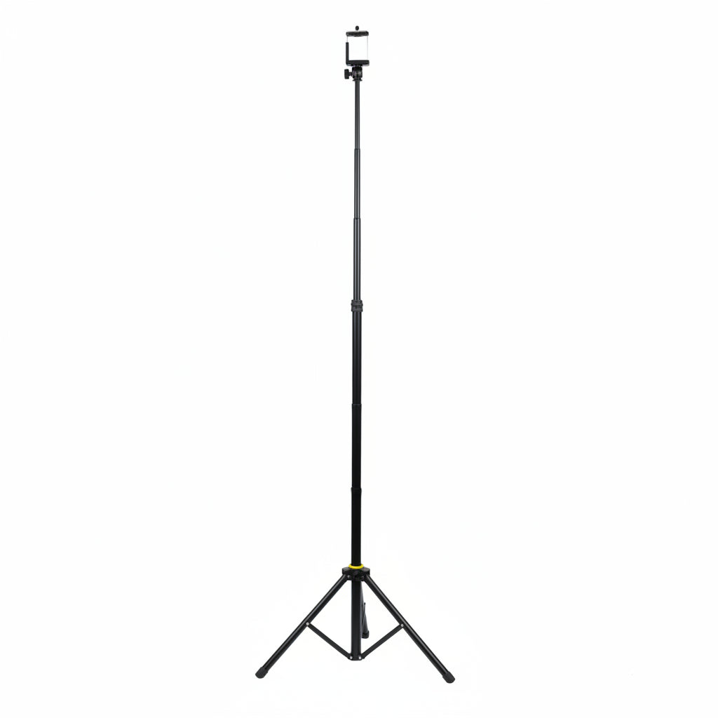 The Selfie Tripod with Aluminium Frame & Non-Slip Feet provides stable, hands-free shooting for smartphones. Lightweight, adjustable, and portable, it’s perfect for selfies, videos, streaming, and video calls.