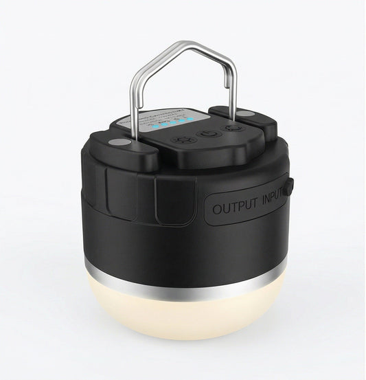 Compact and powerful the LED Camping Rechargeable Flashlight offers long battery life three brightness modes a magnetic base and IP65 water and dust resistance for outdoor adventures and emergencies