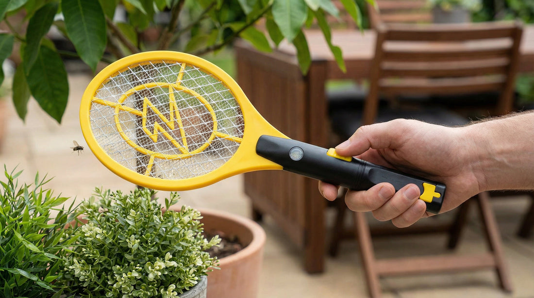 ZAP IT! Bug Zapper 2 Pack: 4000V electric grid, USB rechargeable, LED light, safe mesh, chemical-free, family-friendly insect control.