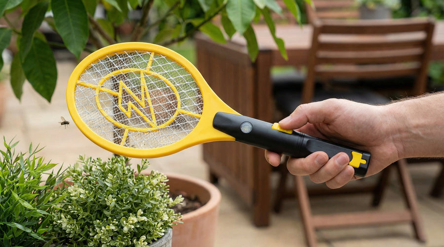 ZAP IT! Bug Zapper 2 Pack: 4000V electric grid, USB rechargeable, LED light, safe mesh, chemical-free, family-friendly insect control.