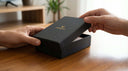 Sleek and compact DONBOLSO Austin Slim Wallet with Push-Up card holder, RFID protection, and space for 10 cards and cash.