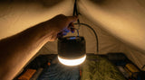 HOT PRICE LED camping rechargeable lamp with a bright light, portable design, and sturdy handle for outdoor use.