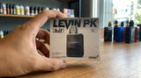 LEVIN PK Refillable Vape Pod System with 3ml capacity and 1000mAh battery, featuring sleek design and no nicotine.