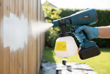 HOT PRICE cordless paint spray system with ergonomic handle and paint cup, ideal for smooth, even application.