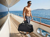 G4Free 60L sports travel bag in black, showcasing spacious compartments and durable fabric for outdoor adventures.