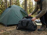G4Free 60L sports travel bag in black, featuring multiple compartments and durable fabric for outdoor adventures.