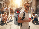 HOT PRICE insulated cooler backpack with adjustable straps and exterior pockets in a stylish design.