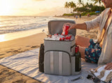 HOT PRICE insulated cooler backpack in green with adjustable straps, zipper pockets, and a spacious interior for beverages.