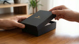DONBOLSO Slim Wallet Austin in black, showcasing a minimalist design with push-up card holder for 10 cards.